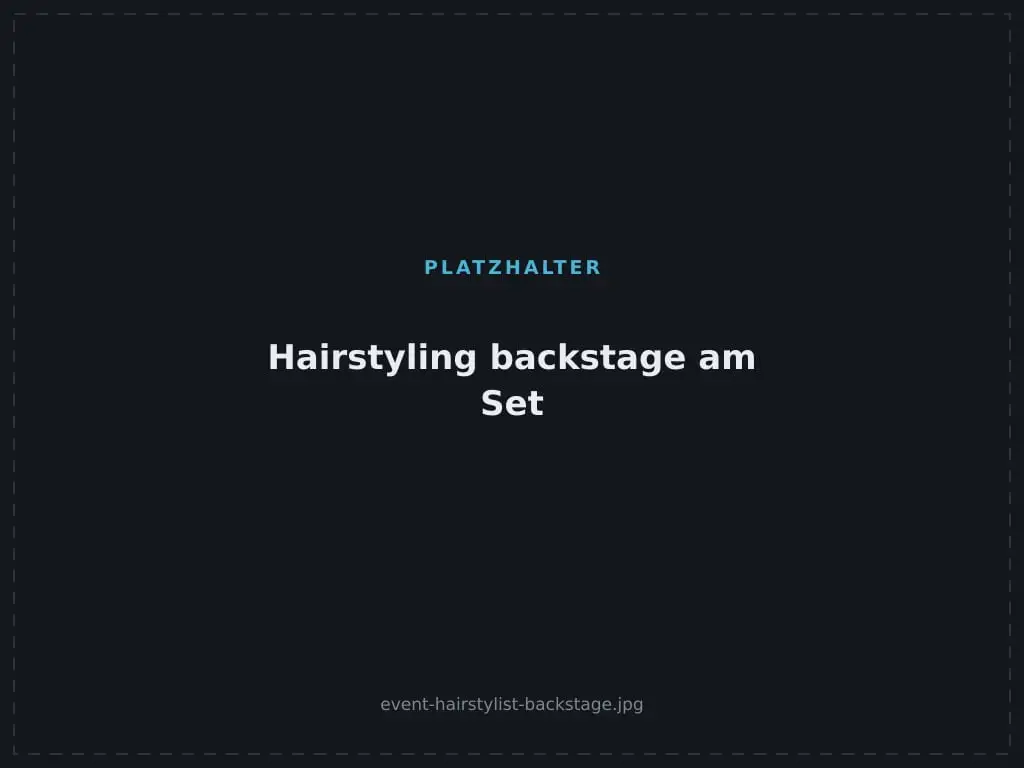 Styling backstage und am Set