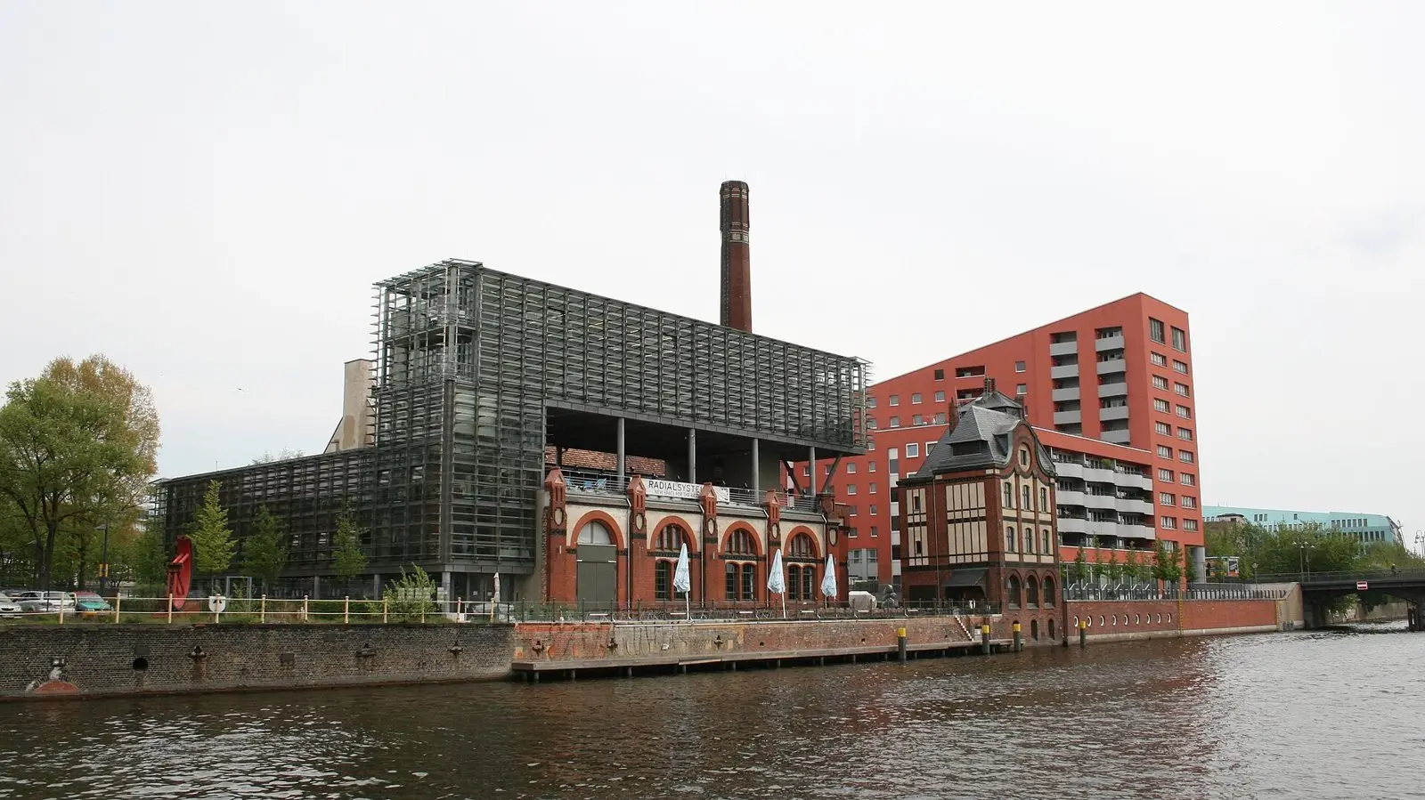 The Radialsystem on the River Spree in Berlin-Friedrichshain